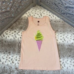 Tea Collection sleeveless top girls size 6 pastel ice cream summer vacation